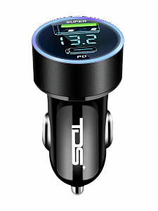 Автомобильное зарядное устройство, зарядка в прикуриватель PD/QC 3.0 TDS TS-CAU70A